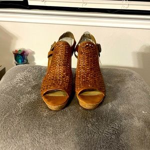 Super cute cork heel sandal